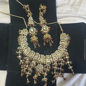 Pakistani Indian Jewelry Set - costume jewelry